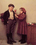 John George Brown The Button Hole Posy A4 Photo Print