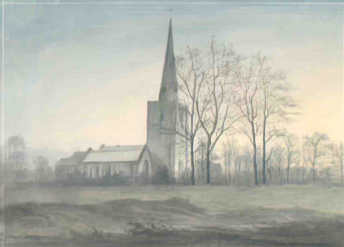 John Glover appleby magna church 1790 Art A4 Photo Print