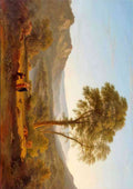 John Glover at matlock mist rising A4 Photo Print