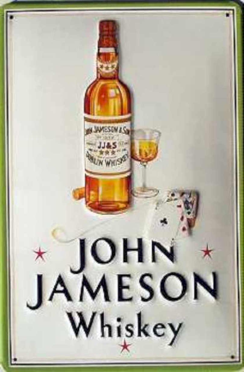 John Jameson Whiskey Vintage Retro Advert Ads A4 Photo Print