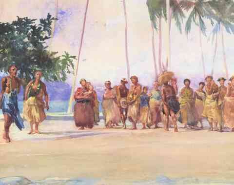 John Lafarge Fagaloa Bay Samoa A4 Photo Print