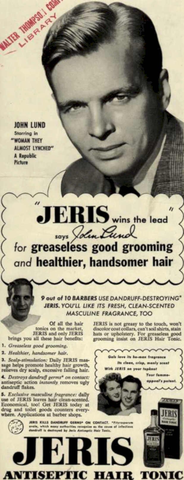 John Lund Jeris Vintage Retro Advert Ads A4 Photo Print