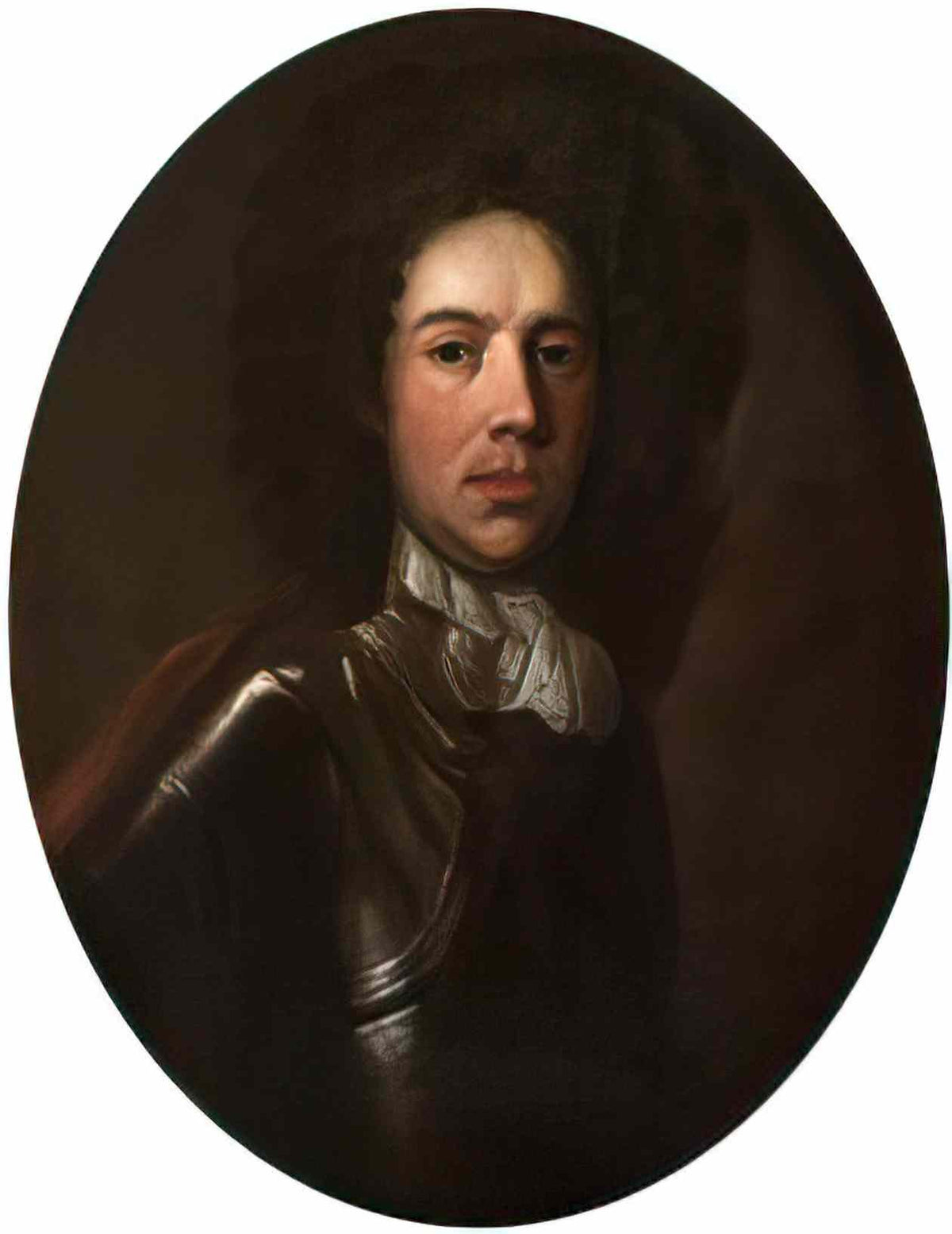 John Riley portrait of a man in armour 1690 Art A4 Photo Print