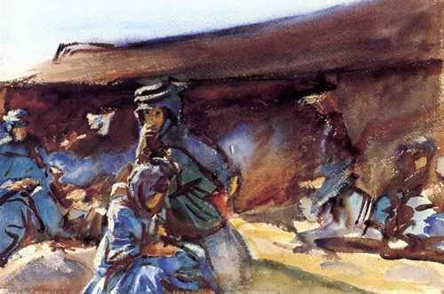 John Singer Sargent Black Tent A4 Photo Print