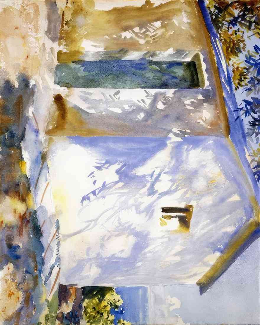 John Singer Sargent corfu lights and shadows A4 Photo Print