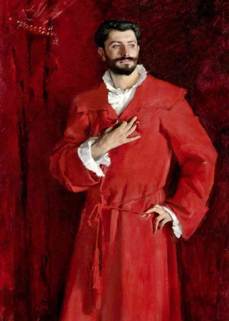 John Singer Sargent dr pozzi at home CROP A4 Photo Print