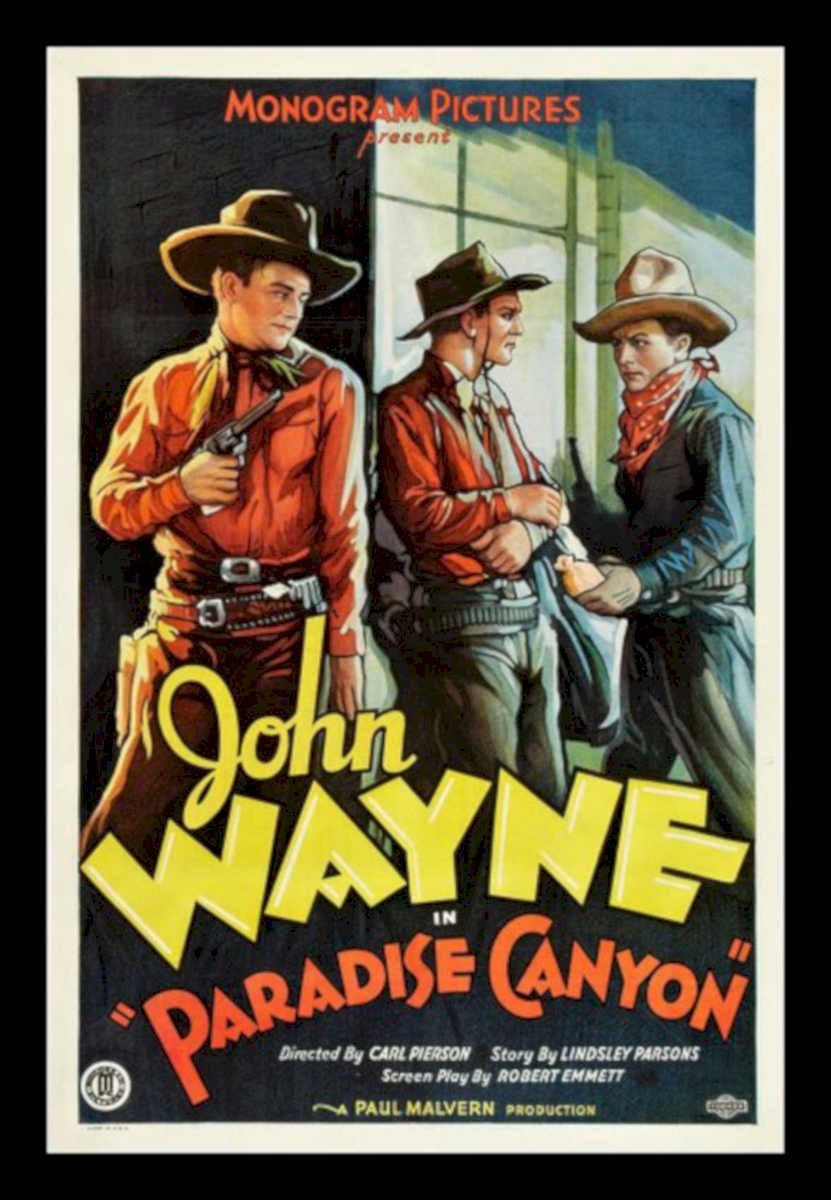 John Wayne Paradise Vintage Retro Advert Poster A4 Photo Print