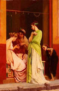 John White Alexander Boulanger Gustave Clarence Rodolphe Une Marchande De Bijoux A Pompeii A4 Photo Print