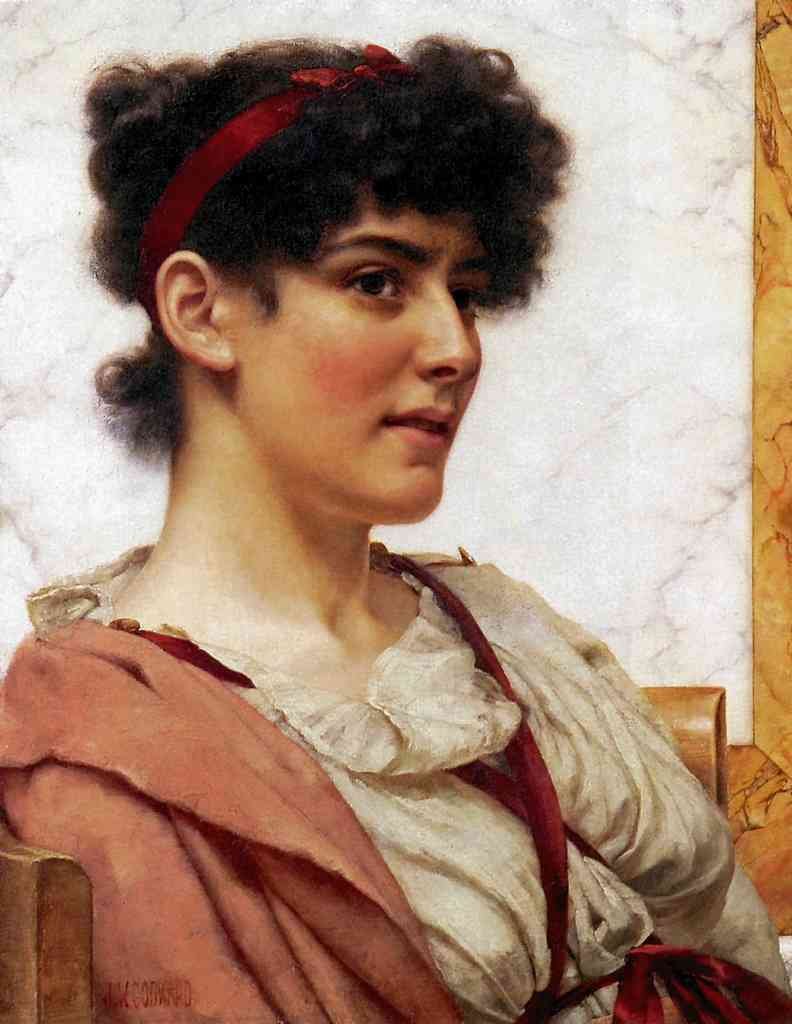 John William Godward A Classical Beauty 1 Vintage Illustration A4 Photo Print
