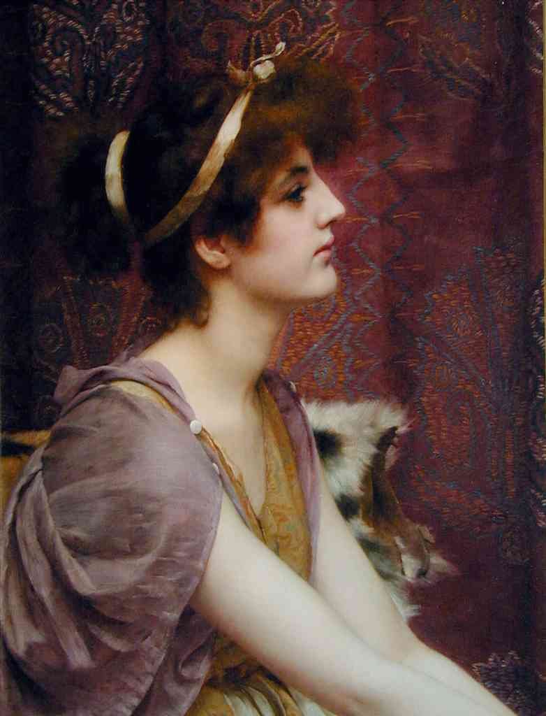 John William Godward A Classical Beauty 1892 Vintage Illustration A4 Photo Print