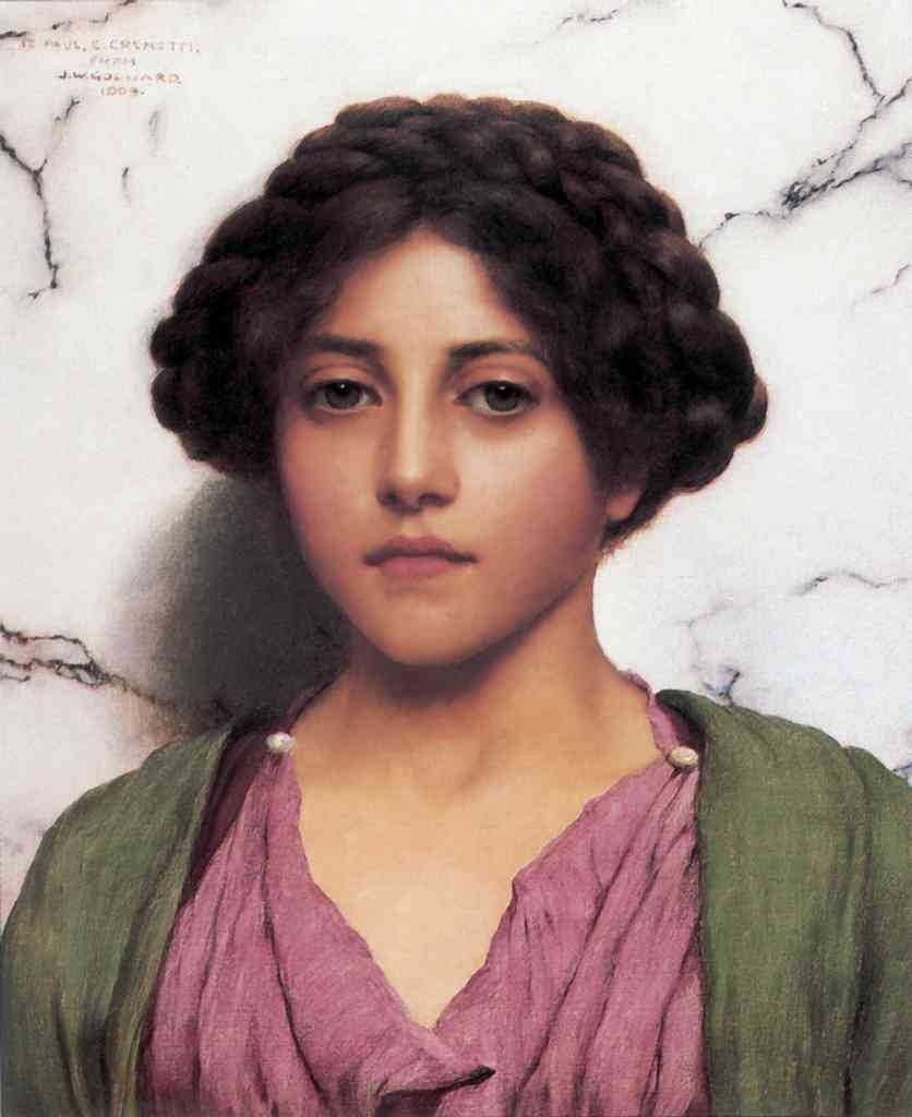 John William Godward A Classical Beauty 1909 Vintage Illustration A4 Photo Print