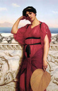 John William Godward A Classical Lady Vintage Illustration A4 Photo Print
