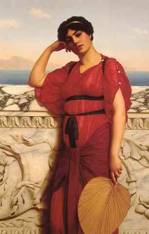John William Godward A Classical Lady A4 Photo Print