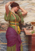 John William Godward A Fair Reflection Vintage Illustration A4 Photo Print