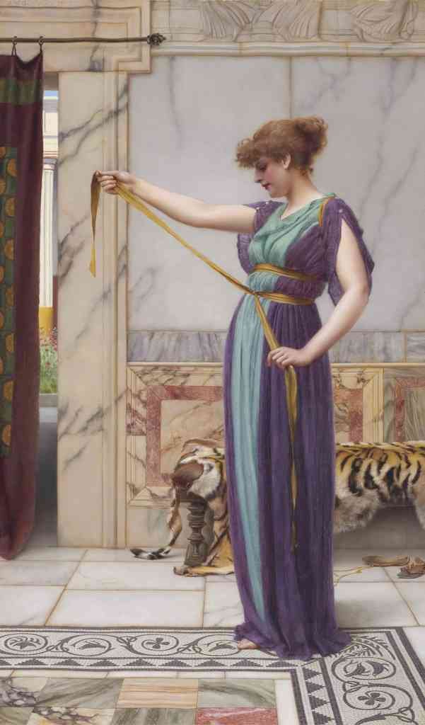 John William Godward A Pompeian Lady 1891 Vintage Illustration A4 Photo Print