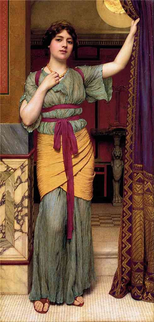 John William Godward A Pompeian Lady 1895 Vintage Illustration A4 Photo Print