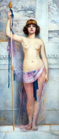 John William Godward A Priestess A4 Photo Print