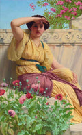 John William Godward A Tryst Vintage Illustration A4 Photo Print