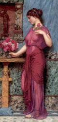 John William Godward An Offering to Venus 1912 Vintage Illustration A4 Photo Print