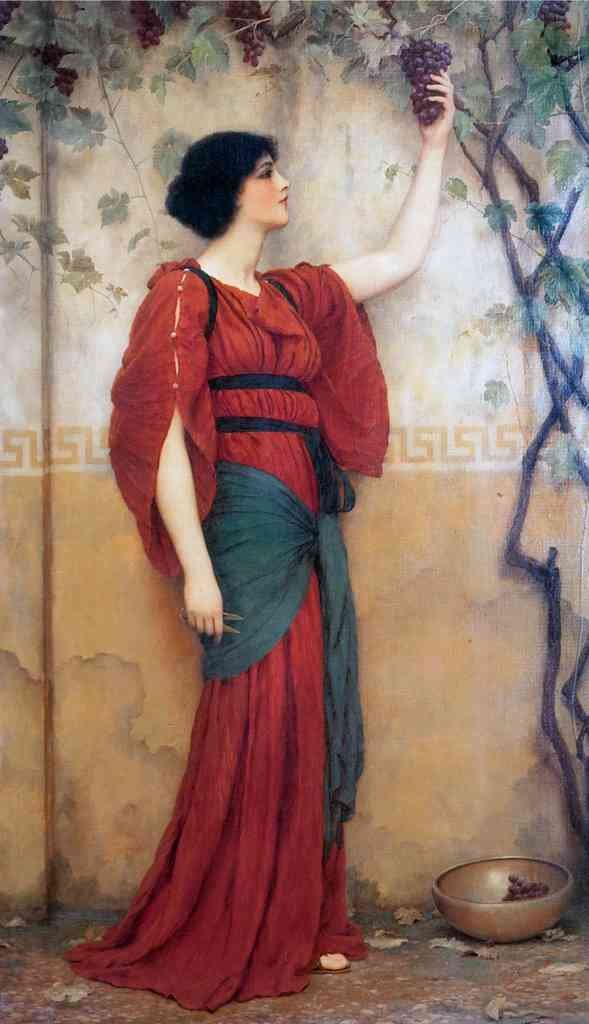 John William Godward Autumn 1900 Vintage Illustration A4 Photo Print