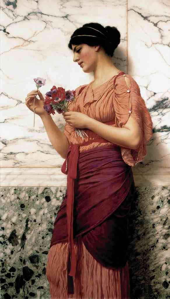 John William Godward Crytilla 1908 Vintage Illustration A4 Photo Print