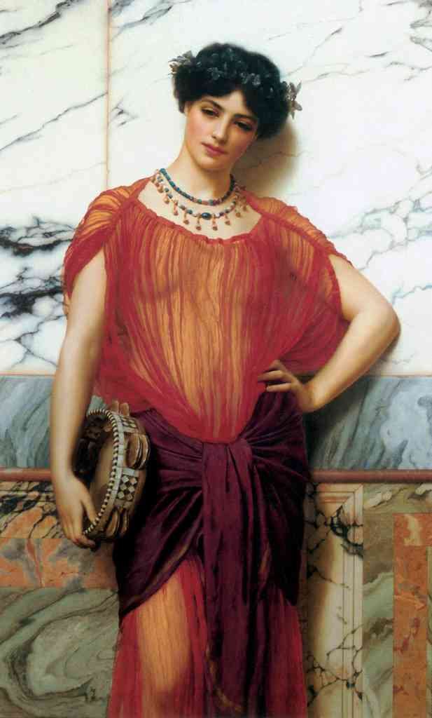 John William Godward Drusilla 1906 Vintage Illustration A4 Photo Print