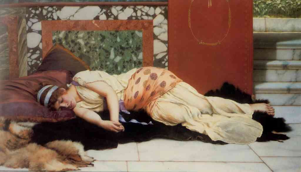 John William Godward Endymion 1893 Vintage Illustration A4 Photo Print
