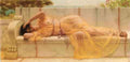 John William Godward Girl In Yellow Drapery 1 A4 Photo Print