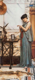 John William Godward His Birthday Gift 1889 Vintage Illustration A4 Photo Print