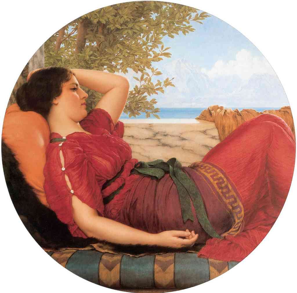 John William Godward In Realms of Fancy 1911 Vintage Illustration A4 Photo Print