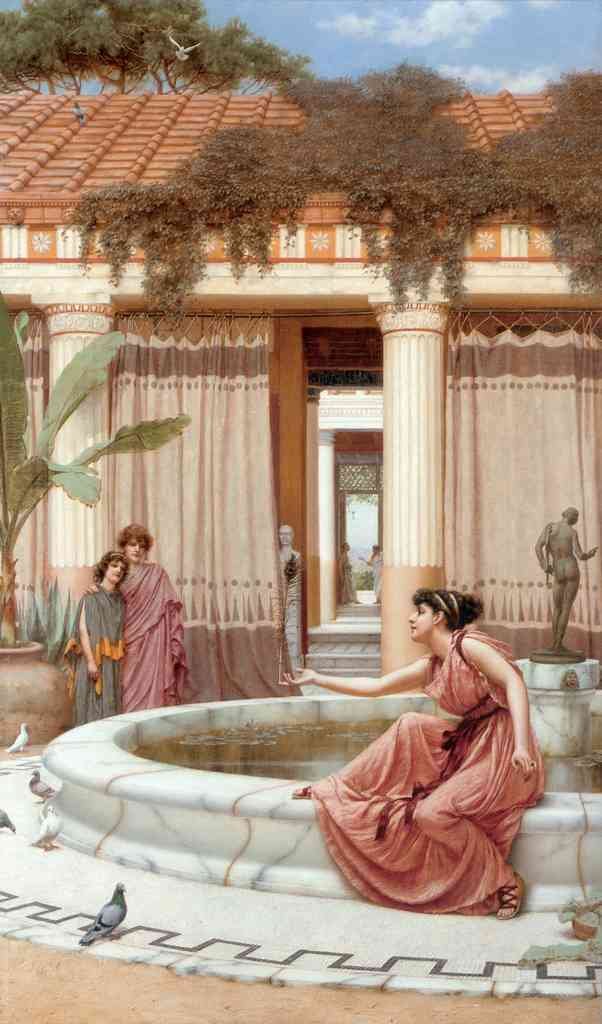 John William Godward Innocent Amusements 1891 Vintage Illustration A4 Photo Print