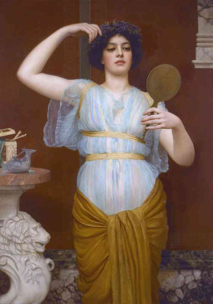 John William Godward Ione Vintage Illustration A4 Photo Print