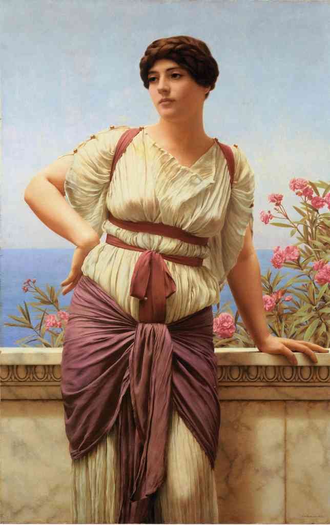 John William Godward Matrona Superba Vintage Illustration A4 Photo Print