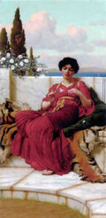 John William Godward Mischief 1905 Vintage Illustration A4 Photo Print