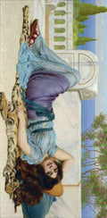 John William Godward Mischief and Repose A4 Photo Print