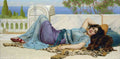 John William Godward Mischief and Repose Vintage Illustration A4 Photo Print