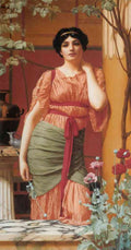 John William Godward Nerissa 1906 Vintage Illustration A4 Photo Print
