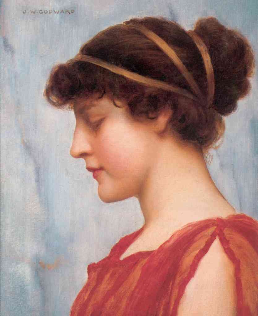 John William Godward Ophelia 1889 Vintage Illustration A4 Photo Print