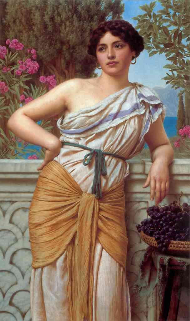 John William Godward Reverie 1912 Vintage Illustration A4 Photo Print