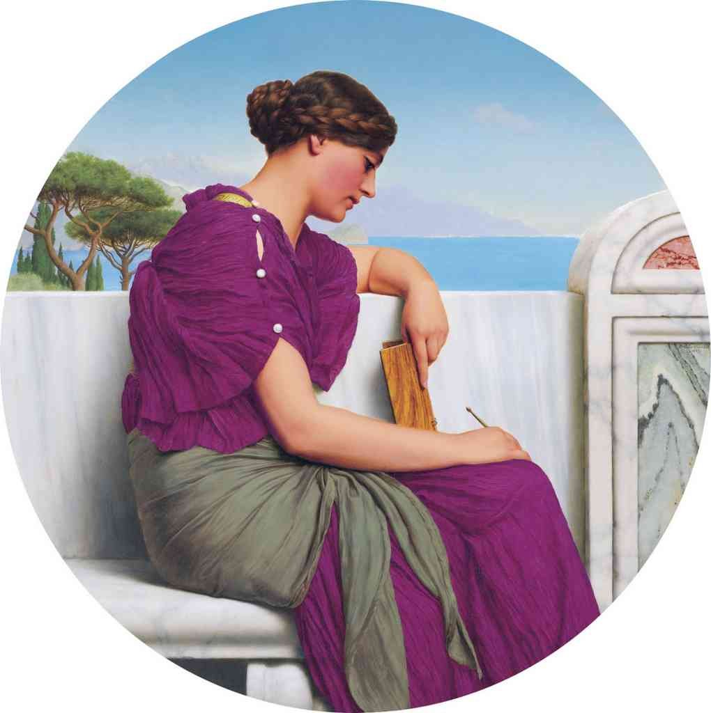 John William Godward The Answer 1917 Vintage Illustration A4 Photo Print