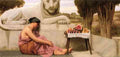 John William Godward The Fruit Vendor A4 Photo Print