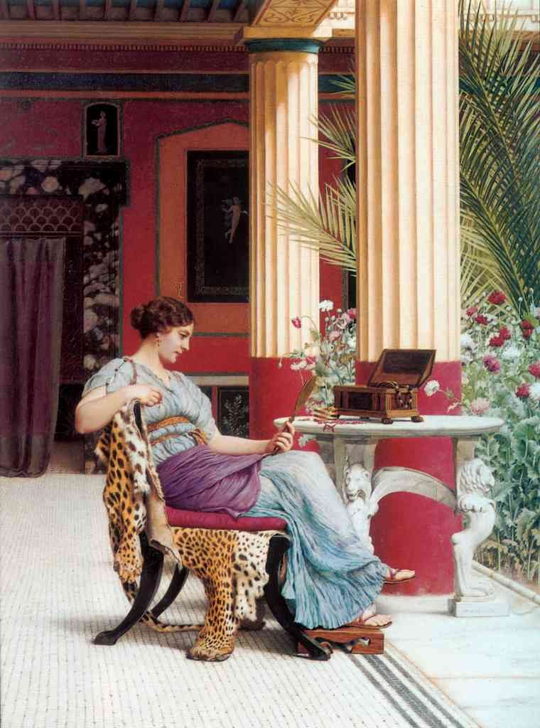 John William Godward The Jewel Casket 1900 Vintage Illustration A4 Photo Print