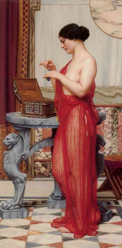 John William Godward The New Perfume 1914 Vintage Illustration A4 Photo Print