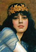 John William Godward The Priestess 1896 crop A4 Photo Print