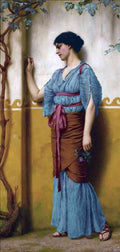 John William Godward The Trysting Place Vintage Illustration A4 Photo Print