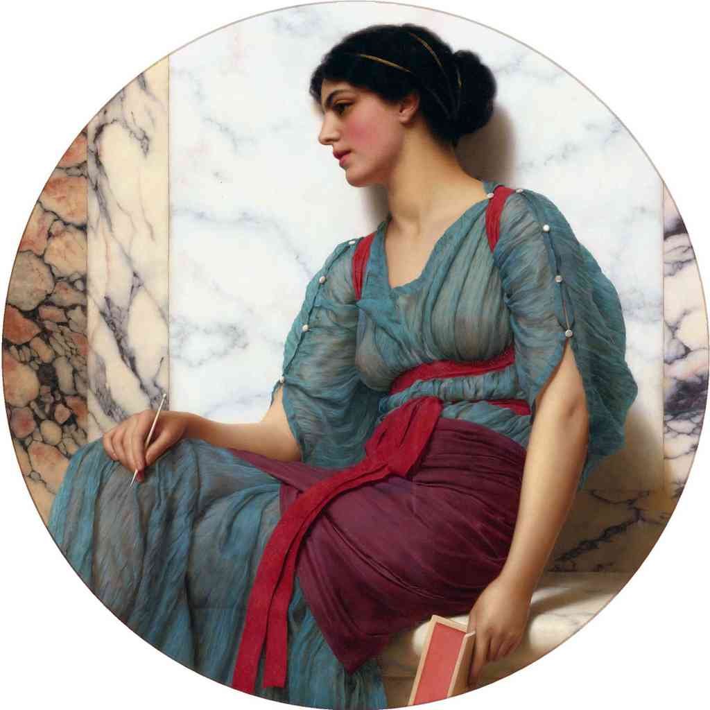 John William Godward Unknown 1 Vintage Illustration A4 Photo Print