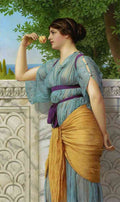 John William Godward Unknown 3 Vintage Illustration A4 Photo Print