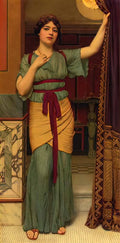 John William Godward a pompeian lady 1916 Art A4 Photo Print