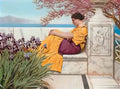 John William Godward under the blossom that hangs on the bough 1917 Art A4 Photo Print