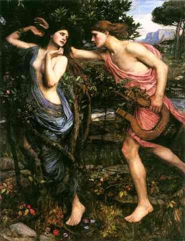 John William Waterhouse Apollo And Daphne Fr A4 Photo Print